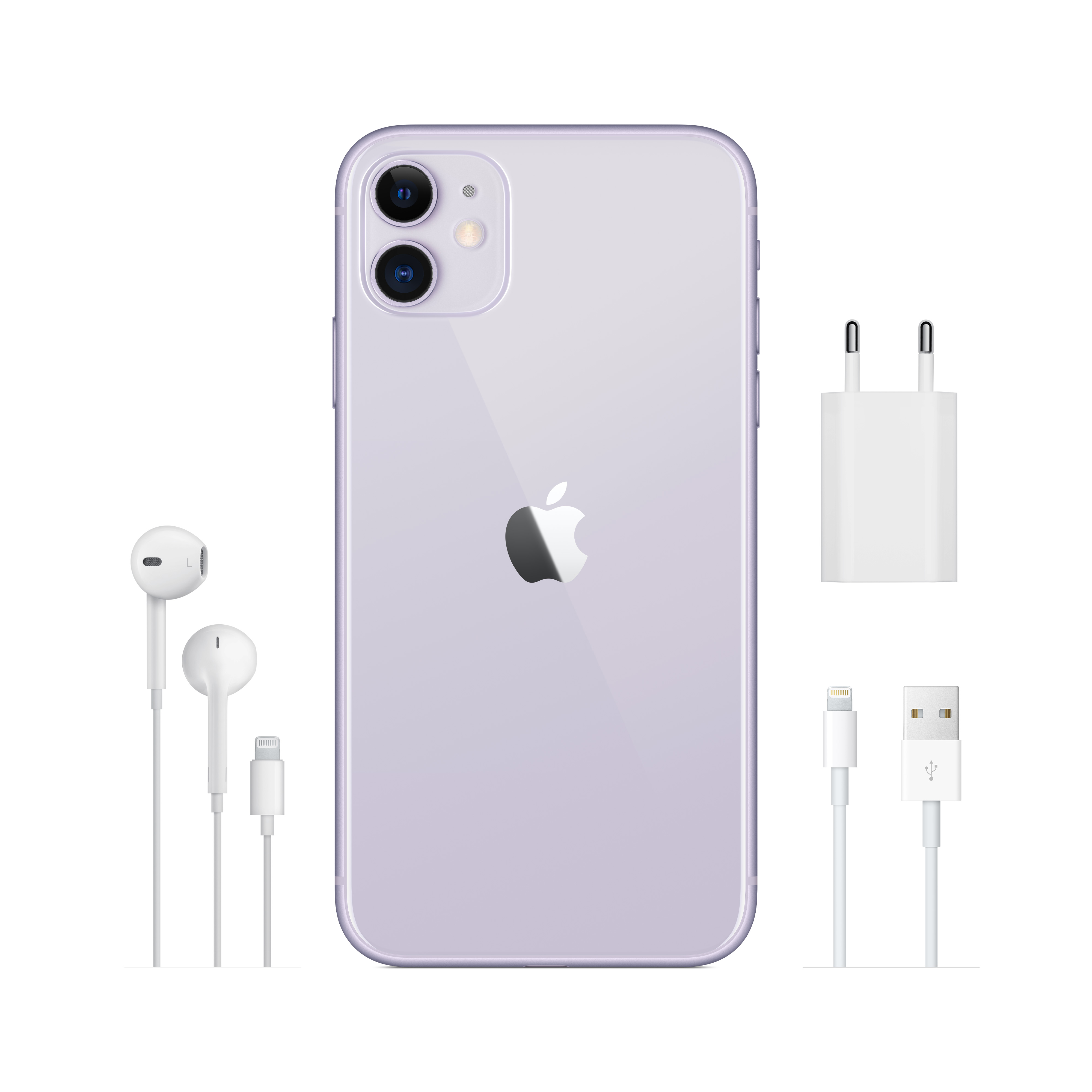 Apple iPhone 11, 64 ГБ, фиолетовый, новая комплектация