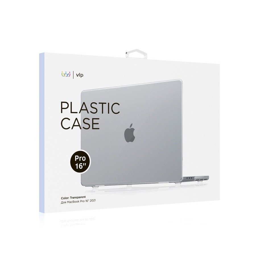 Чехол защитный «vlp» Plastic Case для MacBook Pro 16&quot; 2021, прозрачный