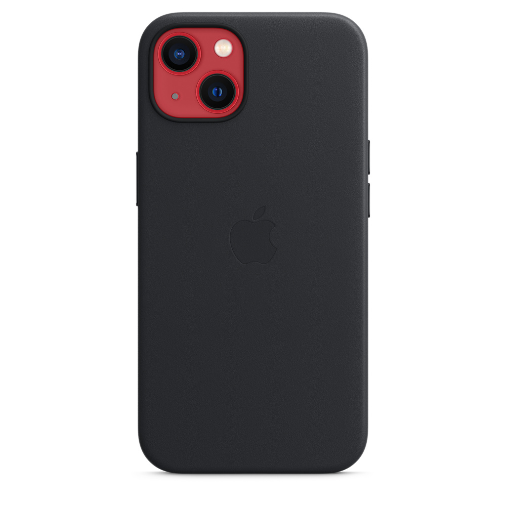 Фото — Чехол для смартфона MagSafe для iPhone 13 mini, кожа, «тёмная ночь»