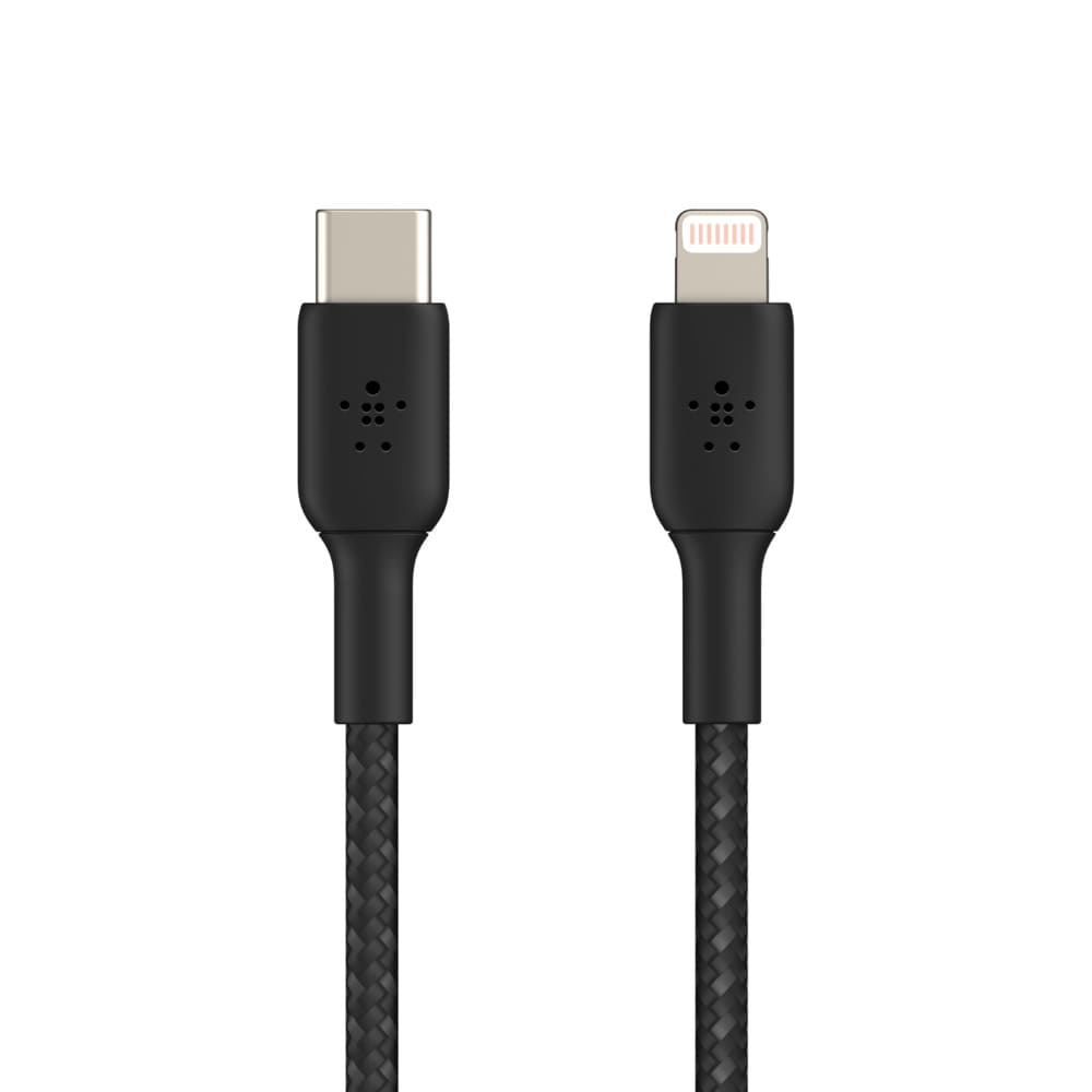 Фото — Кабель Belkin Lightning/USB-C, 1м, нейлон, черный