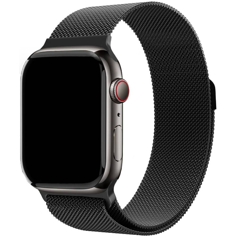 Фото — Ремешок для смарт-часов uBear Spark для Apple Watch, M/L, черный