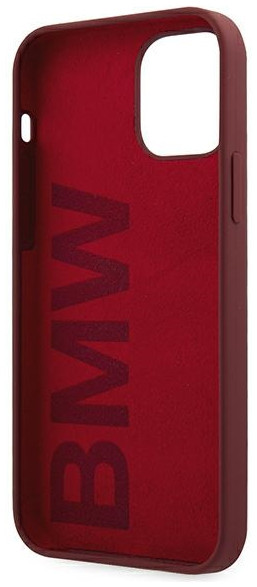 Фото — Чехол для смартфона BMW Signature Liquid Laser logo для iPhone 12/12 Pro, красный