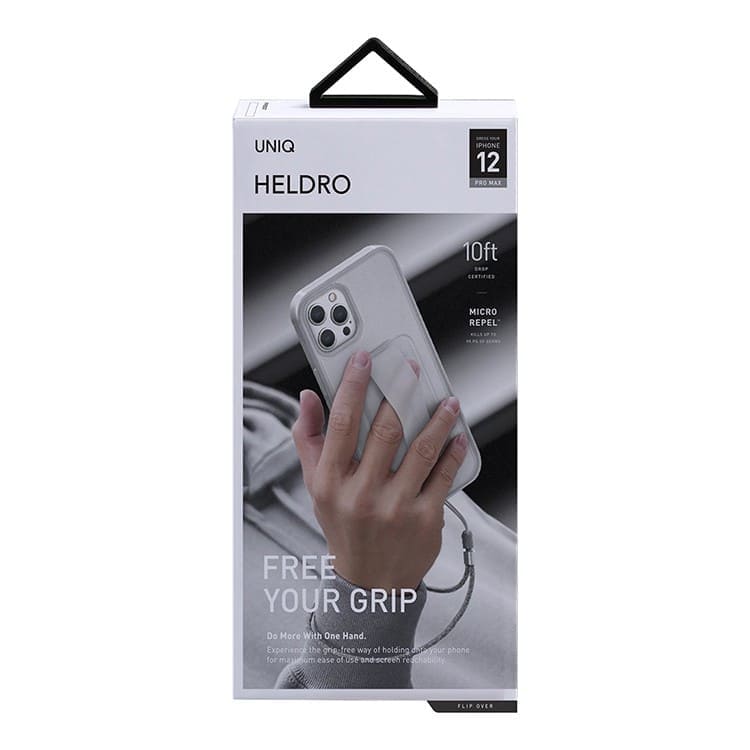 Чехол Uniq для iPhone 12/12 Pro HELDRO + Band Anti-microbial, белый