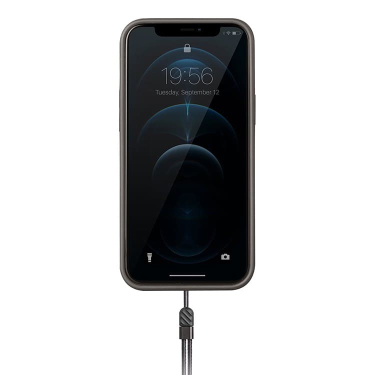 Чехол Uniq для iPhone 12/12 Pro HELDRO + Band DE Anti-microbial, серый