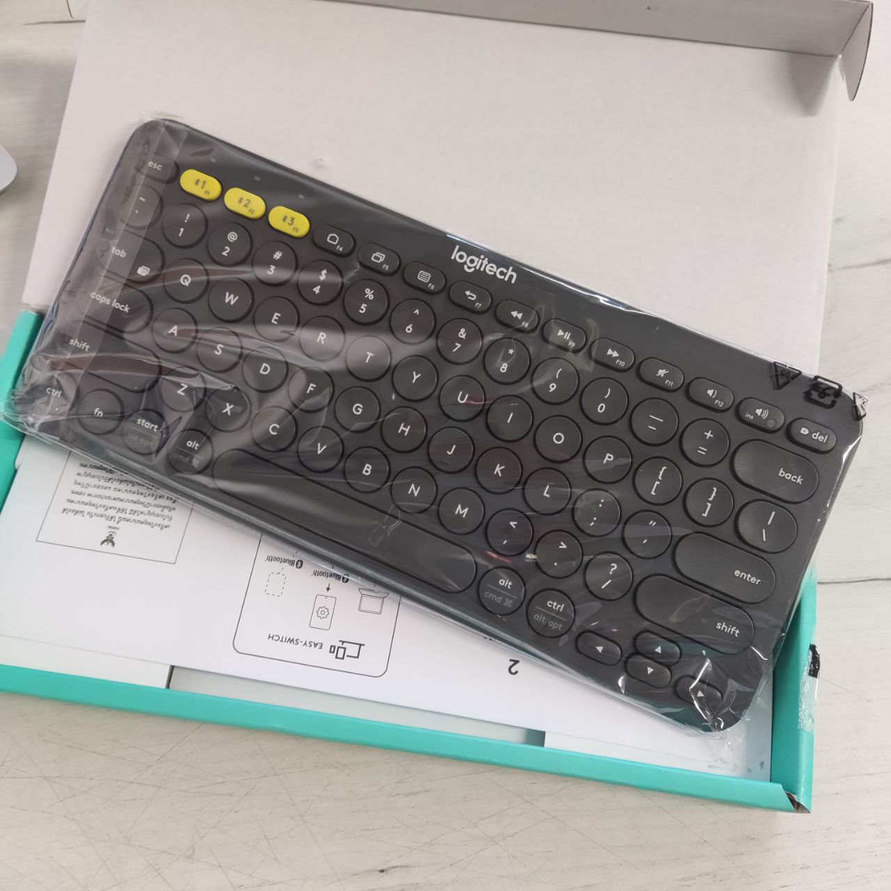 Фото — Клавиатура Logitech K380, темно-серый (уценка)