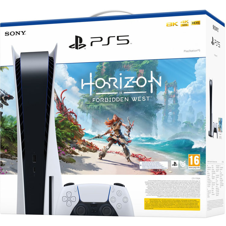 Игровая приставка Sony PlayStation 5 + Horizon II: Forbidden West