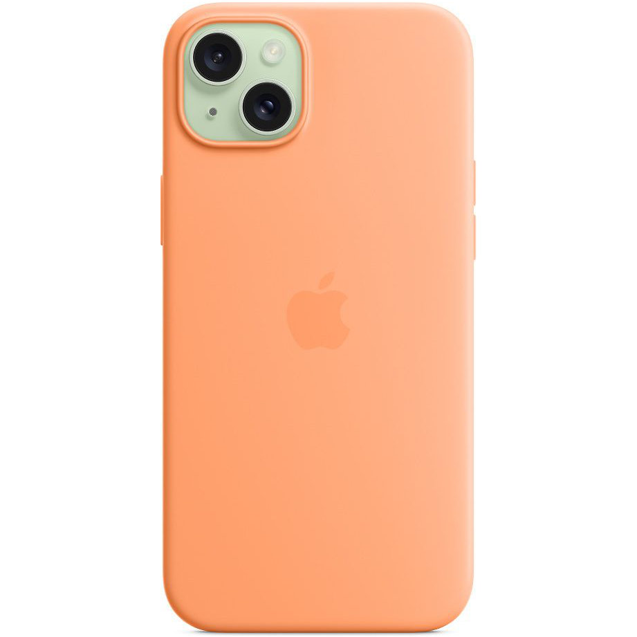 Чехол для смартфона iPhone 15 Plus Silicone Case with MagSafe, Orange Sorbet