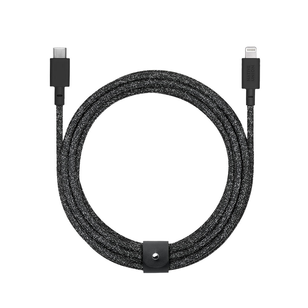 Native Union Belt Cable USB-С на Lightning, 3м, черный