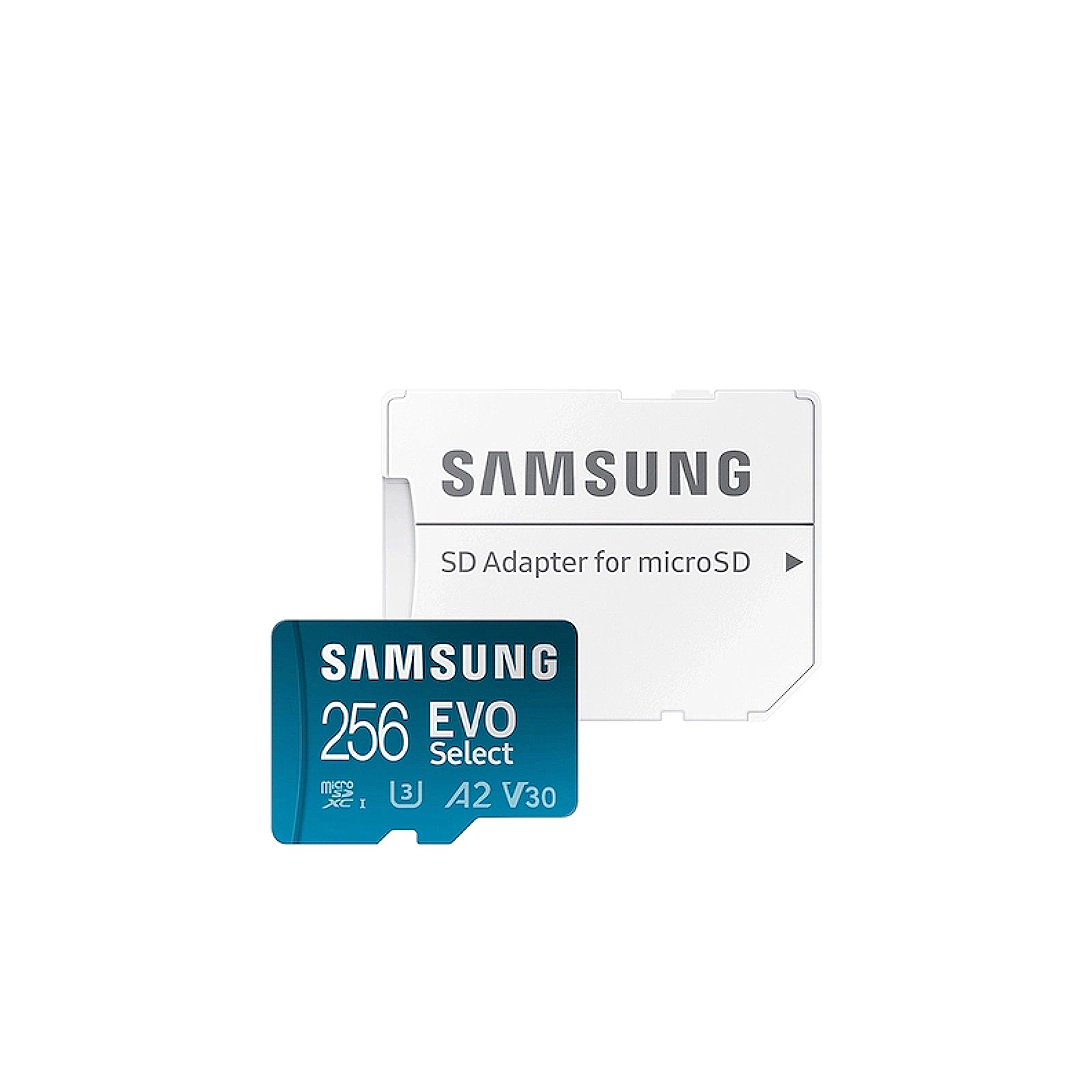 Фото — Карта памяти Samsung EVO Plus Select microSDXC (с адаптером), 256 Гб