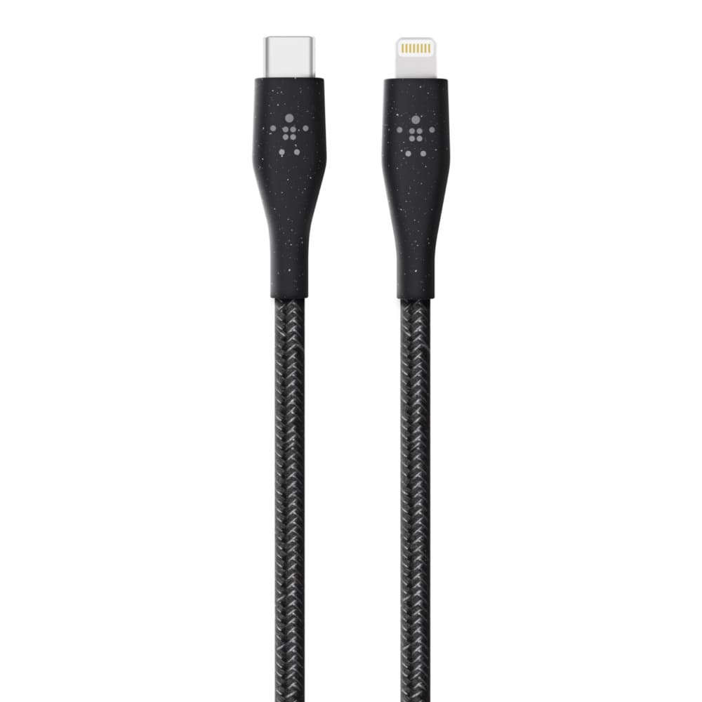 Фото — Кабель Belkin DURATEK USB-C - Lightning, 1.2м, черный