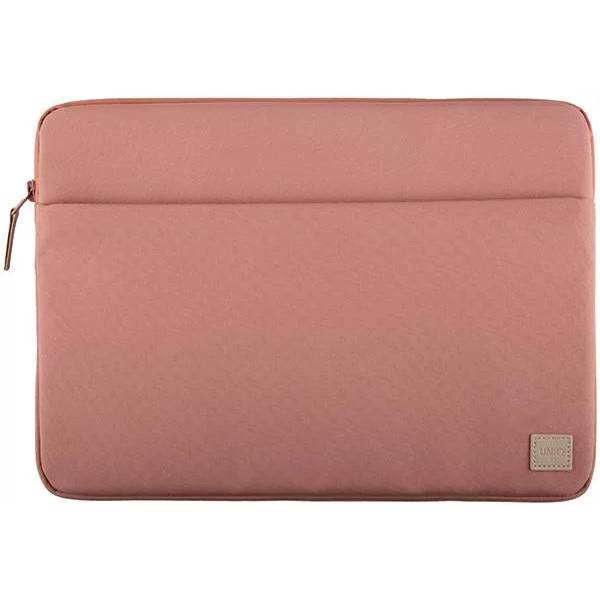 Чехол для ноутбука Uniq 14" Vienna RPET fabric Laptop sleeve (ShockSorb), розовый