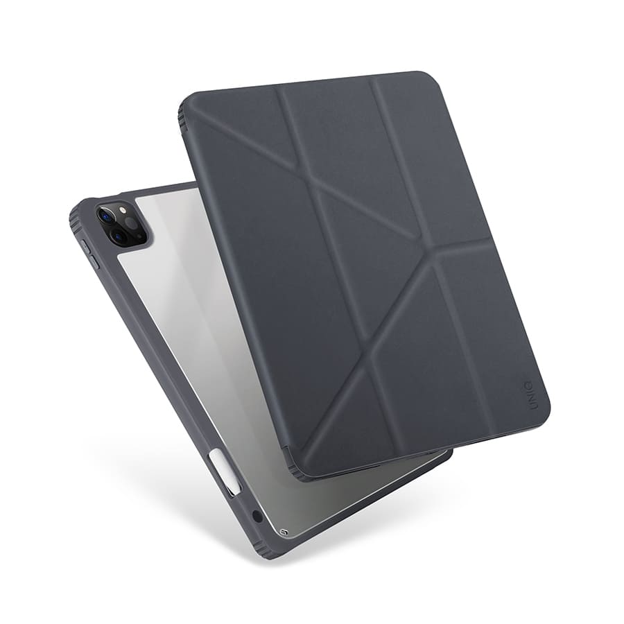 Фото — Чехол для планшета Uniq для iPad Pro 12.9 (2021) Moven Anti-microbial, серый