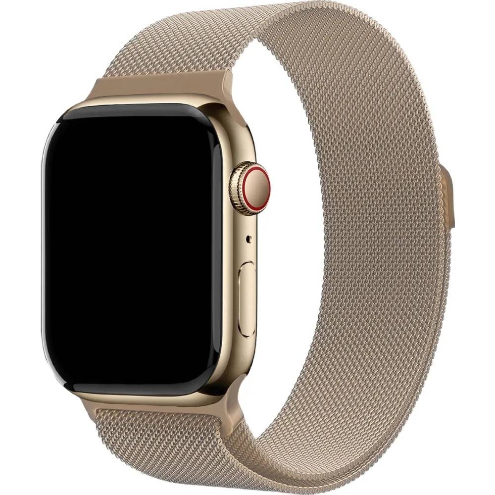 Фото — Ремешок для смарт-часов uBear Spark для Apple Watch, S/M, золото