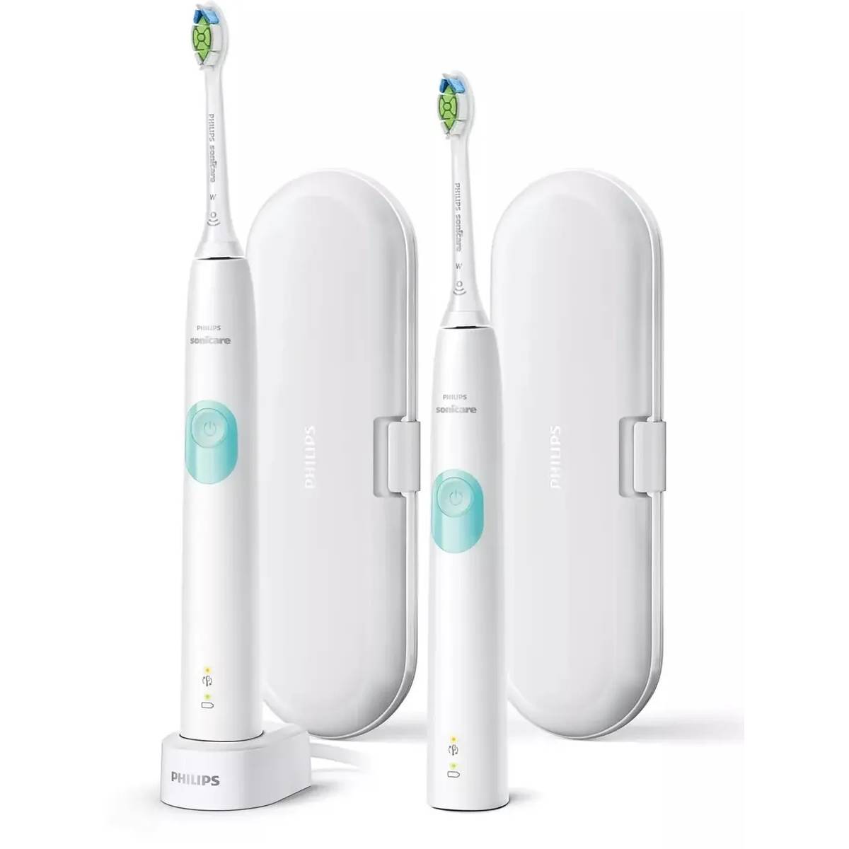 Фото — Электрическая зубная щетка Philips Sonicare 4300 Series HX6807/35, белый