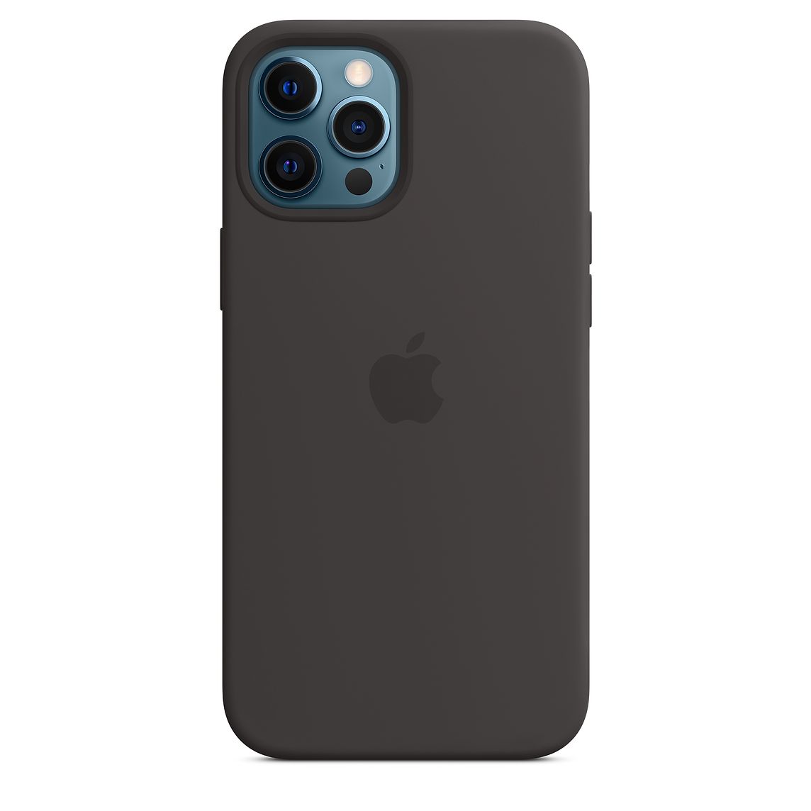 Фото — Чехол Apple MagSafe для iPhone 12 Pro Max, силикон, чёрный