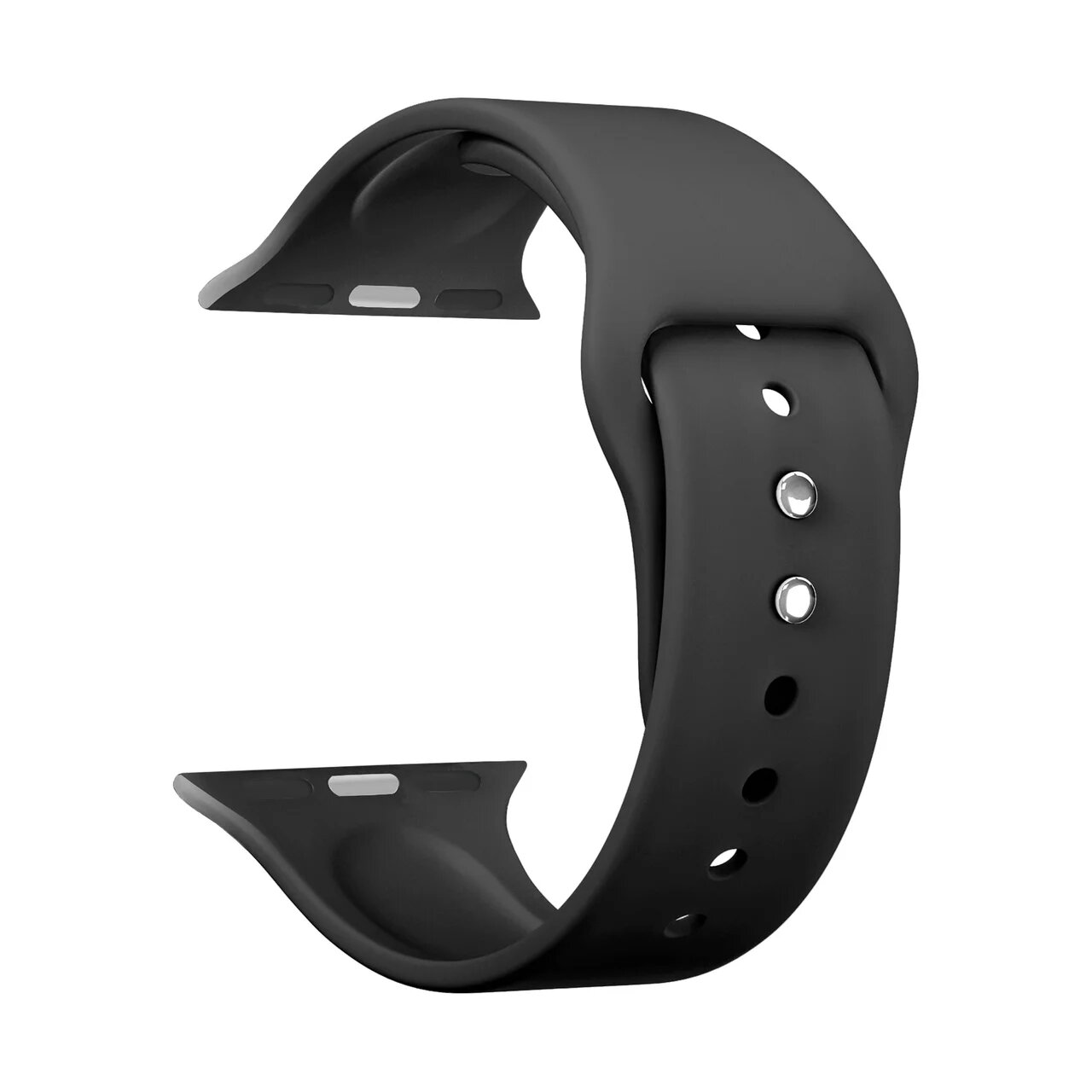 Фото — Ремешок для смарт-часов Apple Watch 42/44 mm LYAMBDA ALTAIR, силикон, черный