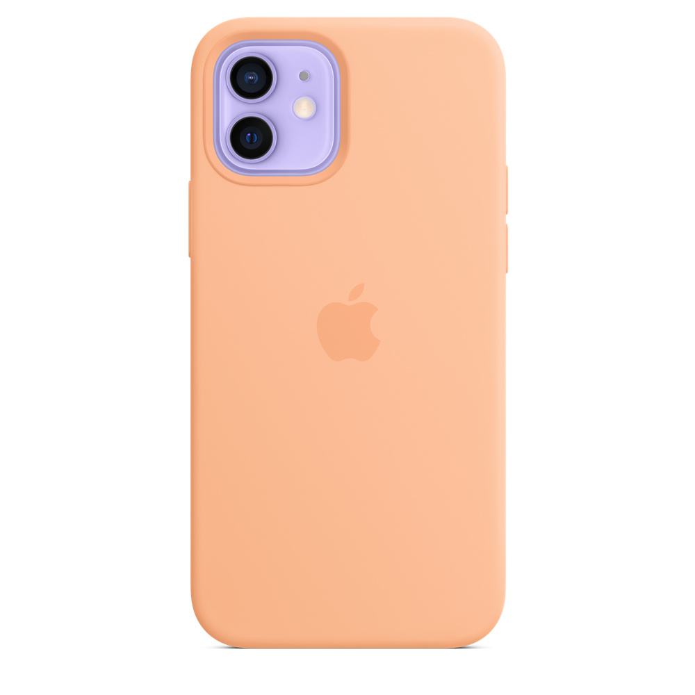 Фото — Чехол Apple MagSafe для iPhone 12/12 Pro, cиликон, светло-абрикосовый