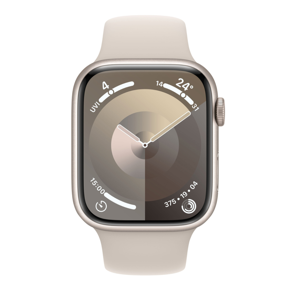 Фото — Apple Watch SE (2-е поколение), 40 мм, GPS+Cellular, корпус из алюминия цвета «сияющая звезда», S/M