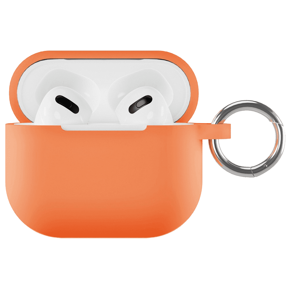 Чехол силиконовый "vlp" Soft Touch, с кольцом, для AirPods (3rd generation), оранжевый