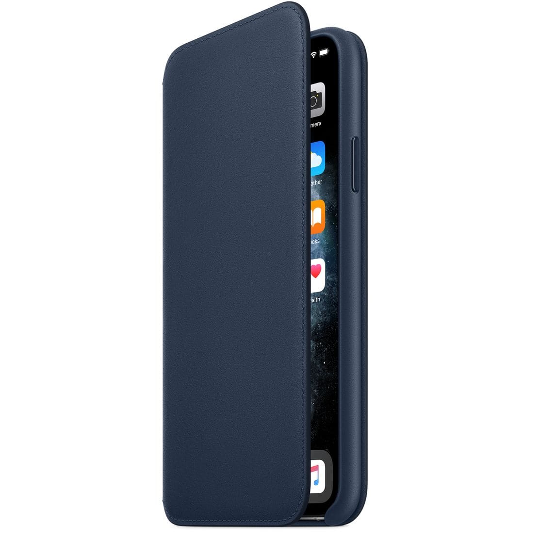 Кожаный чехол Folio для iPhone 11 Pro Max, «синяя пучина»
