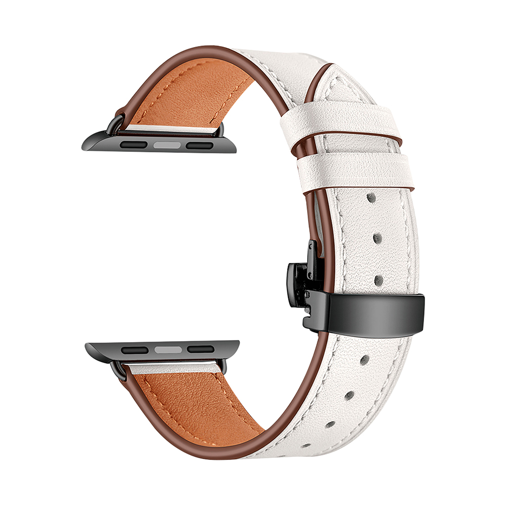 Фото — Ремешок для смарт-часов Apple Watch 38/40 mm ANNET MANCINI, кожа, белый