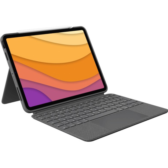 Фото — Чехол-клавиатура Logitech Combo Touch для Apple iPad Air (4th Gen) серый