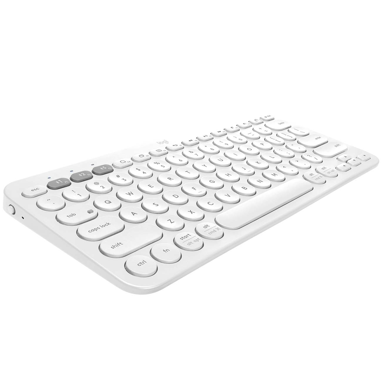 Клавиатура Logitech Keyboard K380 Dark Grey Wireless Bluetooth RTL, белый