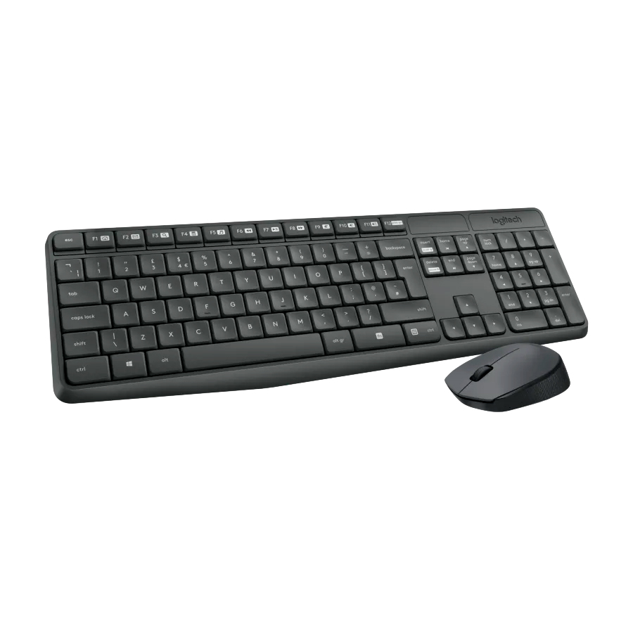 Клавиатура и мышь Logitech Wireless Desktop MK235 Grey Retail