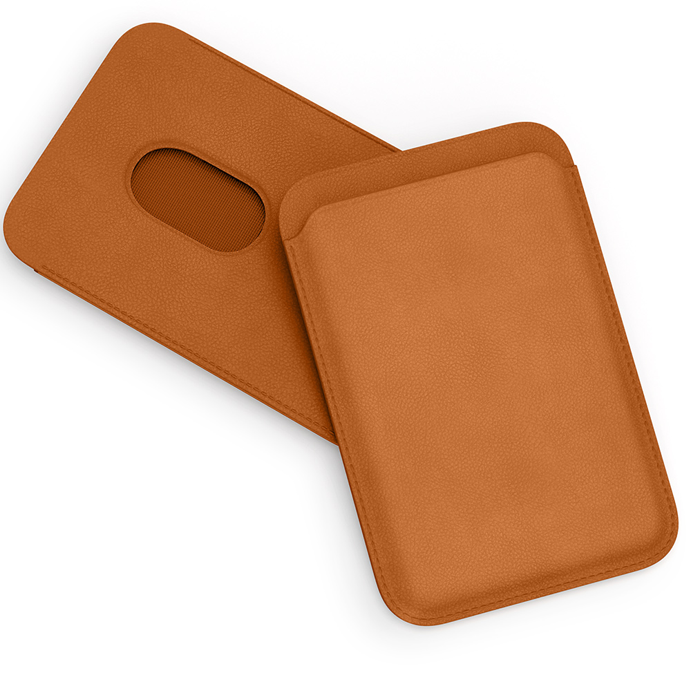 Чехол-бумажник vlp из натуральной кожи с MagSafe, коричневый