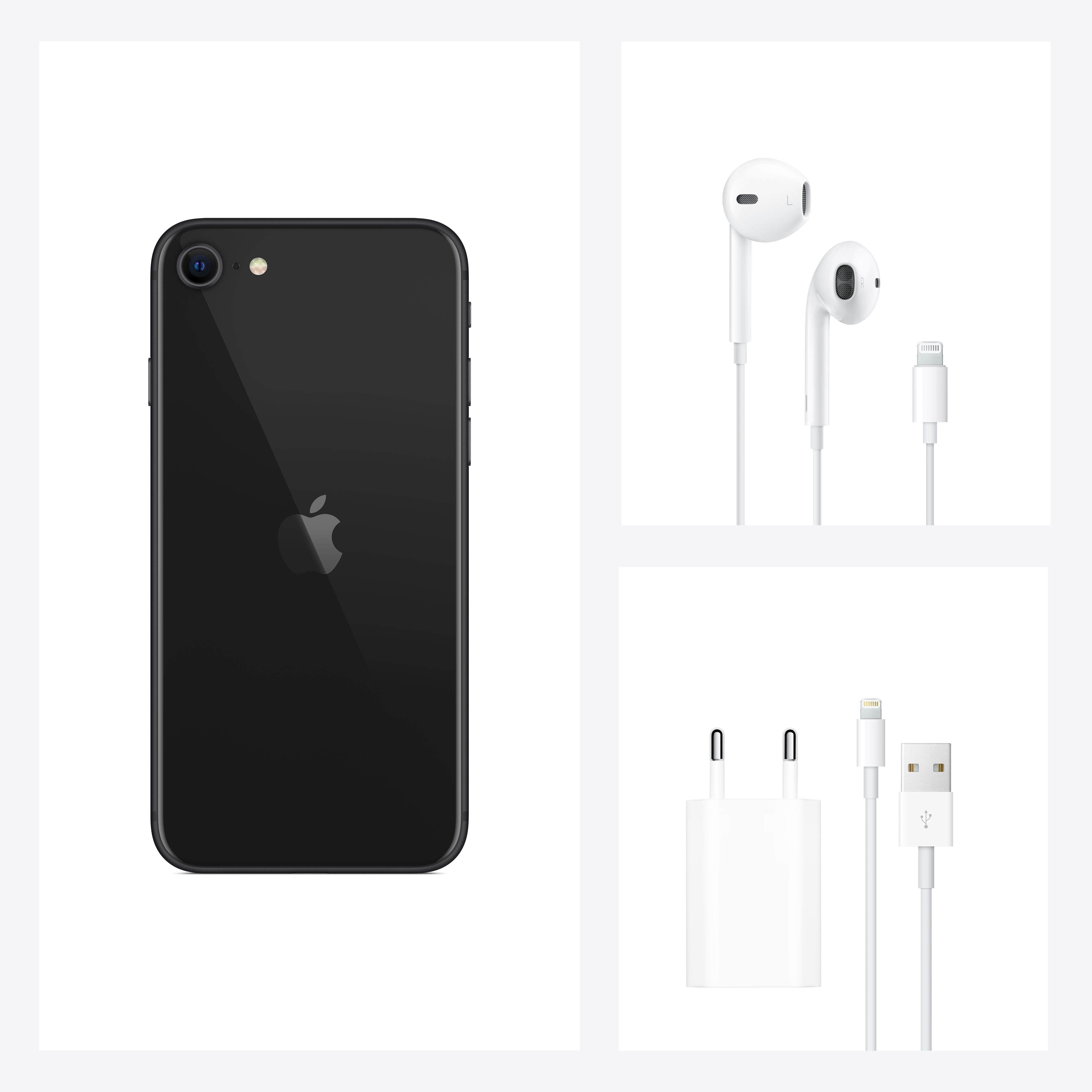 Смартфон Apple iPhone SE, 64 ГБ, черный, новая комплектация