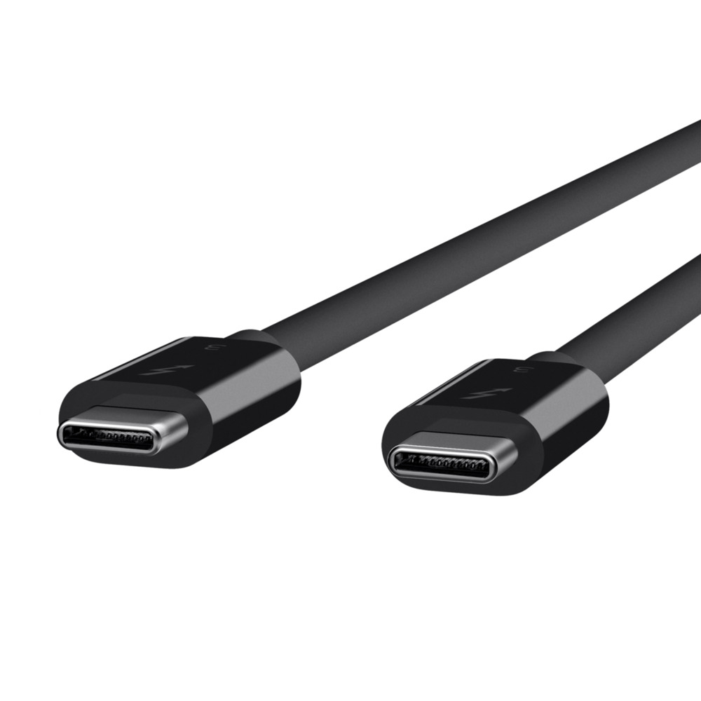 Фото — Belkin Thunderbolt 3 USB-C/USB-C, 100 Вт, 0.8м, черный