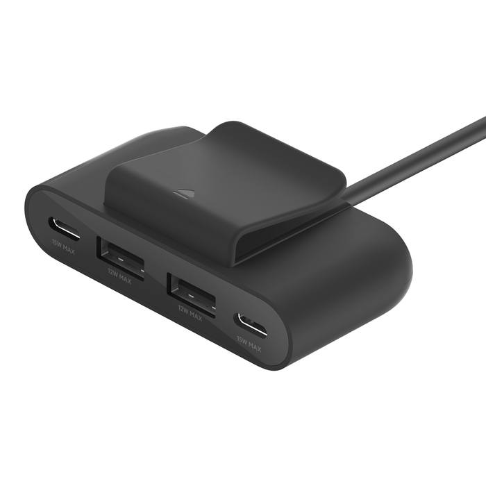 Фото — Адаптер Belkin BoostCharge 4-PORT USB Power Extender, черный