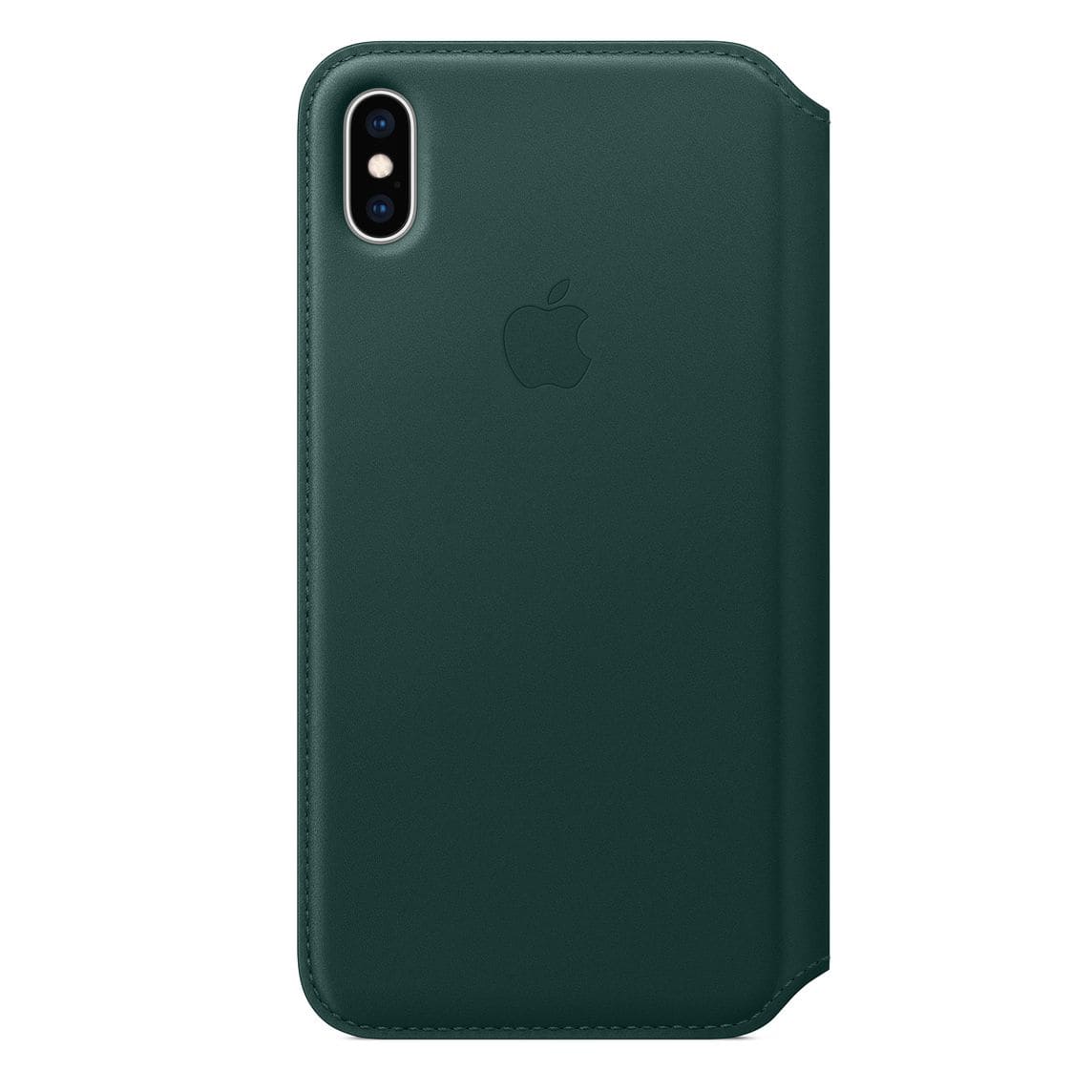 Фото — Чехол для смартфона Folio для iPhone XS Max, кожа, «зеленый лес»