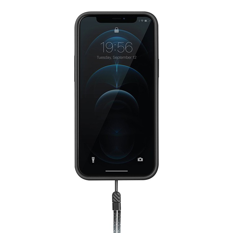 Фото — Чехол для смартфона Uniq для iPhone 12/12 Pro HELDRO + Band Anti-microbial, серый