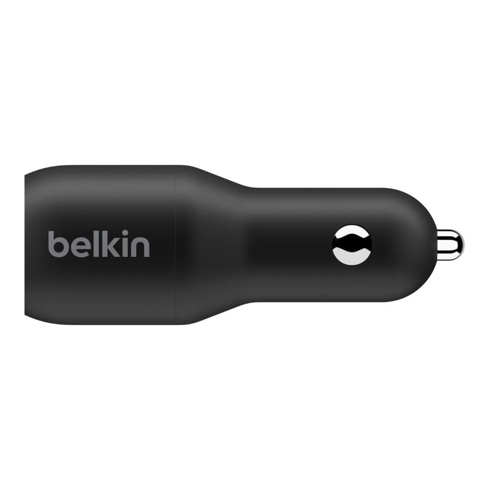 Фото — Автомобильное зарядное устройство Belkin 2хUSB-C, PD, 36В, черный