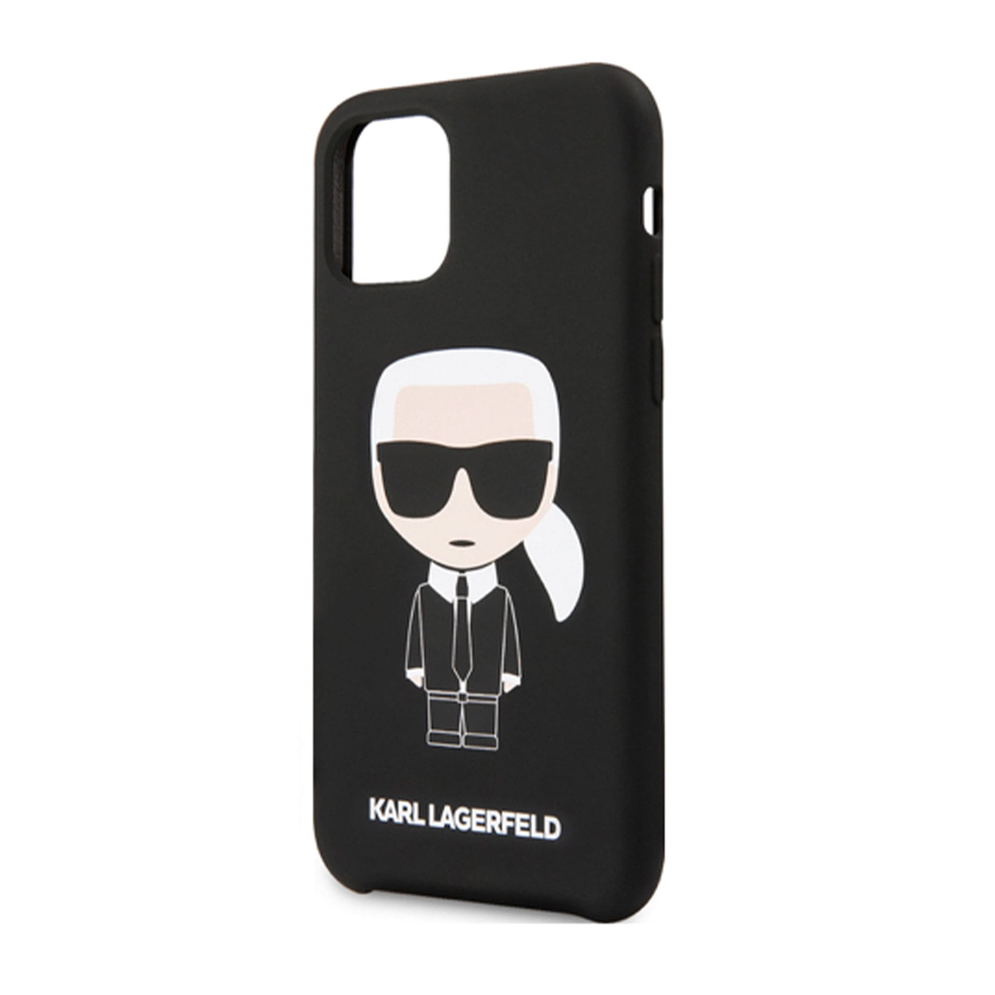 Фото — Чехол для смартфона Lagerfeld для iPhone 11 Liquid silicone Iconic Karl Hard Black