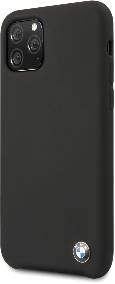Чехол BMW Signature Liquid Silicone для iPhone 11 Pro Max, черный