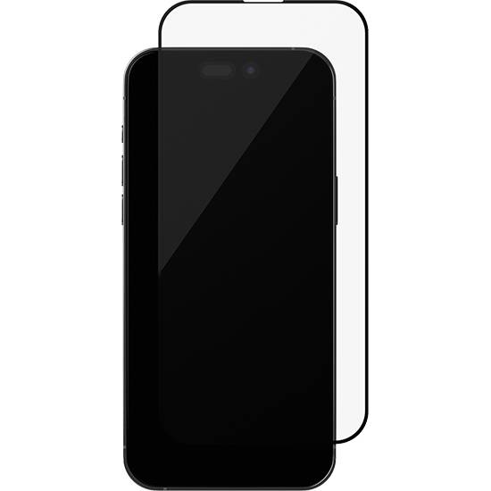 Фото — Защитное стекло для смартфона iPhone 15 Pro Max, uBear Extreme Nano, чёрная рамка