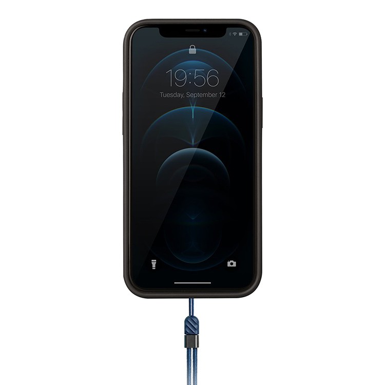 Фото — Чехол для смартфона Uniq для iPhone 12/12 Pro HELDRO + Band DE Anti-microbial, синий