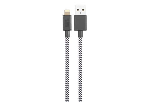 Фото — Кабель Native Union Belt Lightning на USB, 1.2 м, зебра