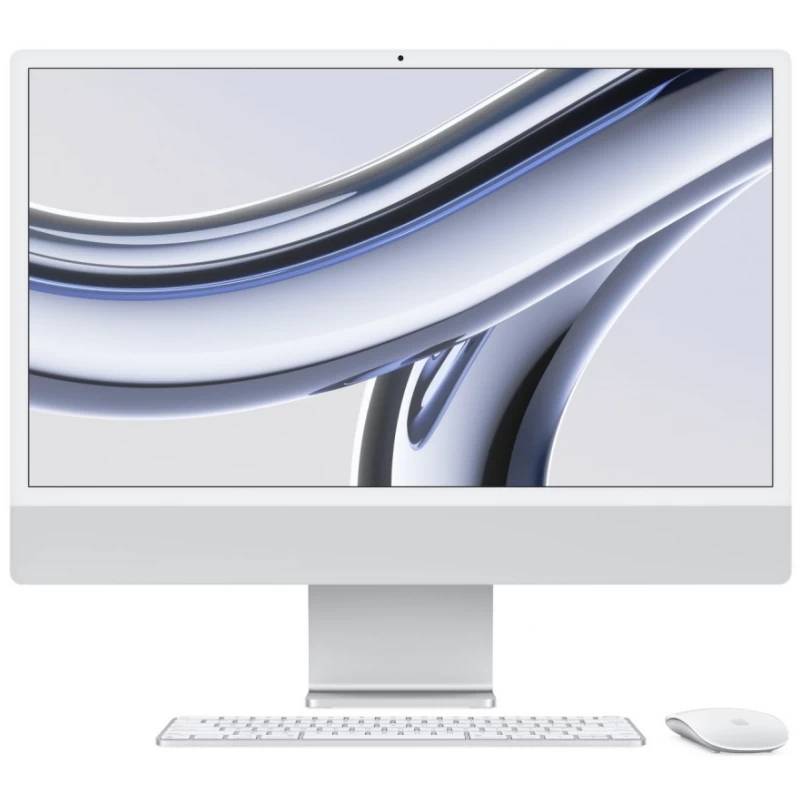 Фото — Apple iMac 24" M3 (8C CPU, 10C GPU, 16 Гб), 1 Тб, серебристый