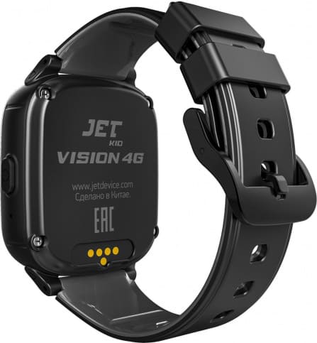 Умные часы JET KID Vision 4G, черно-серый