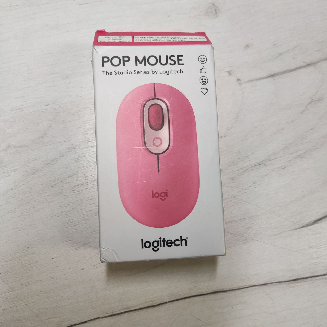 Фото — Мышь Logitech POP Mouse, розовая (уценка)