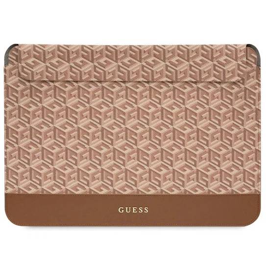 Фото — Чехол для ноутбука Guess для ноутбуков 13"/14" Sleeve G CUBE, коричневый