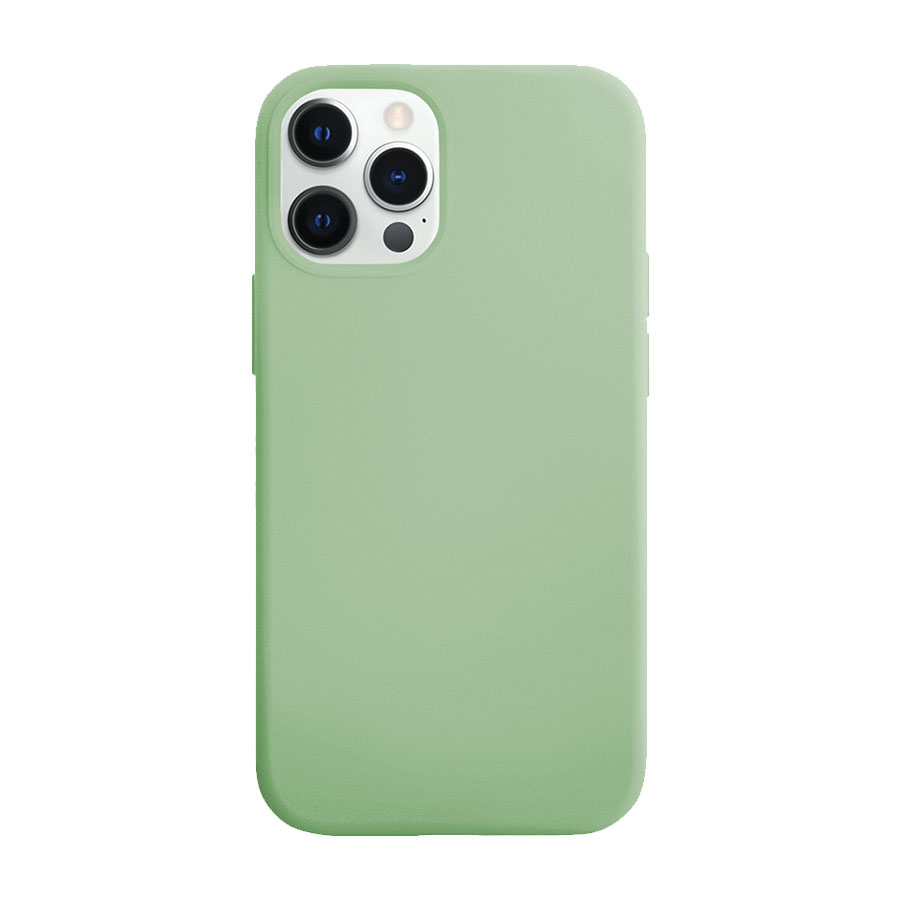 Чехол защитный VLP Silicone Сase для iPhone 12/12 Pro, светло-зеленый