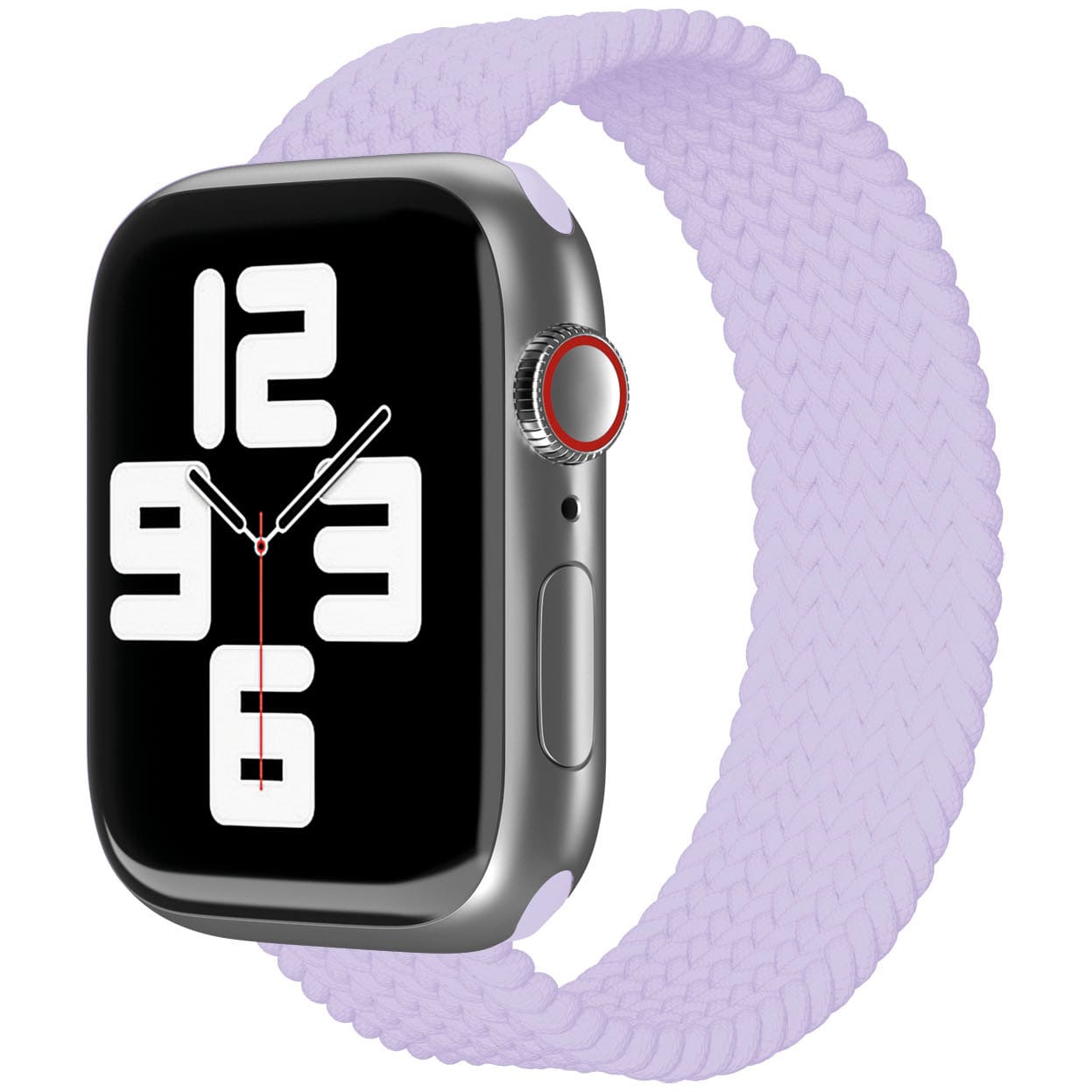 Фото — Ремешок нейлоновый плетёный vlp для Apple Watch 38/40/41, L/XL, 2шт, фиолетовый