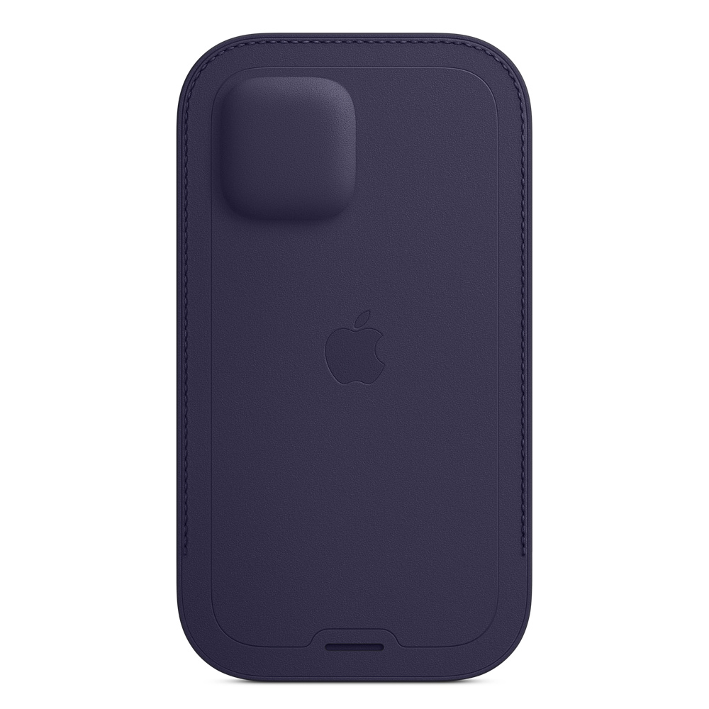 Чехол-конверт Apple MagSafe для iPhone 12/12 Pro, кожа, тёмно-фиолетовый