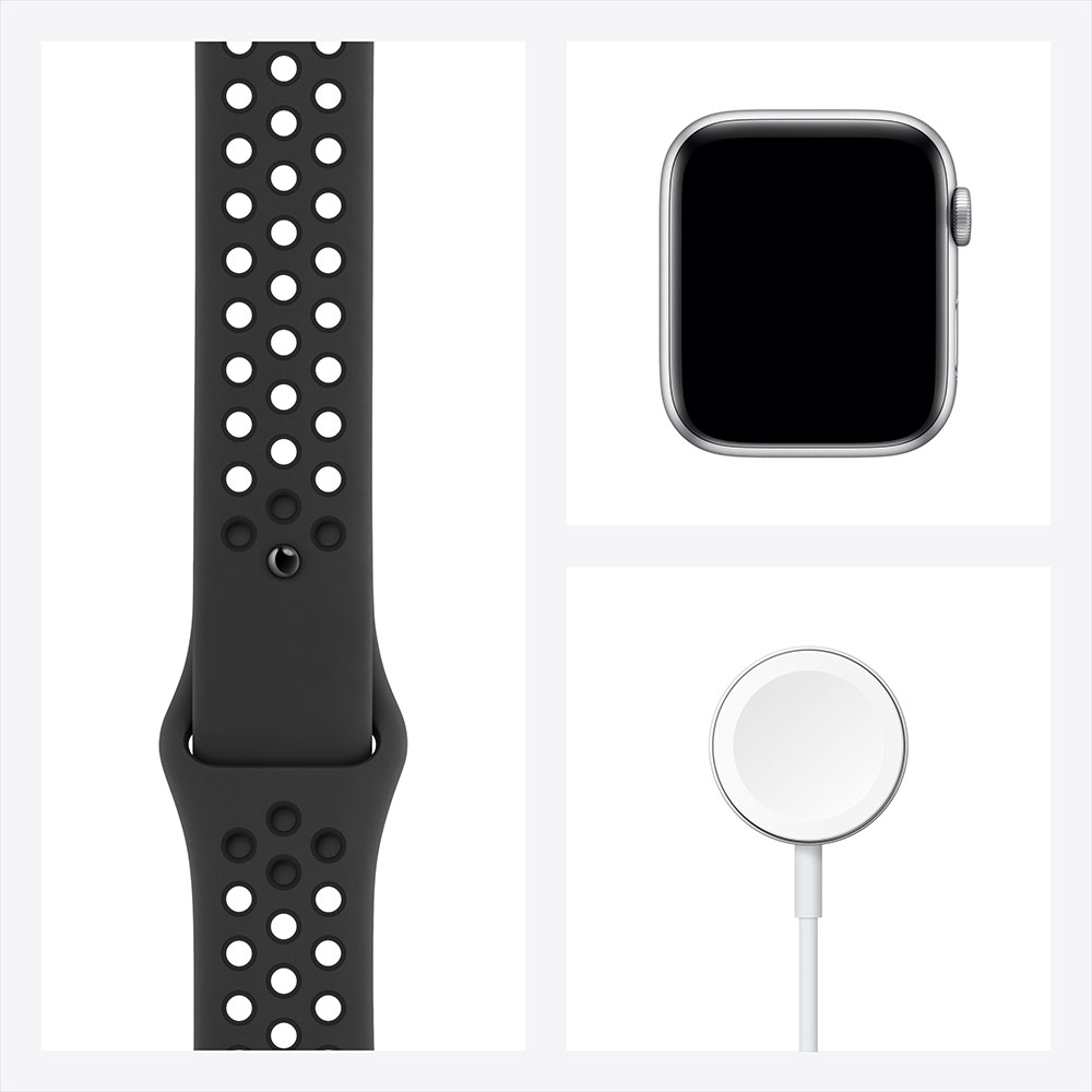 Apple Watch Nike Series 6, 44 мм, алюминий цвета «серый космос», ремешок Nike «антрацитовый/черный»