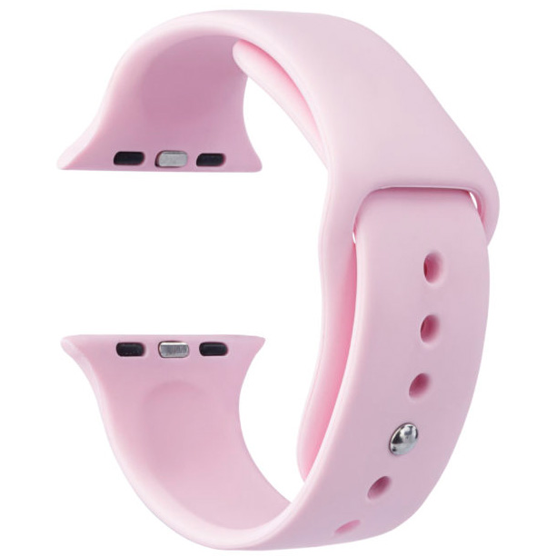Фото — Ремешок для смарт-часов «vlp» Silicone Band для Apple Watch 42/44 мм, розовый