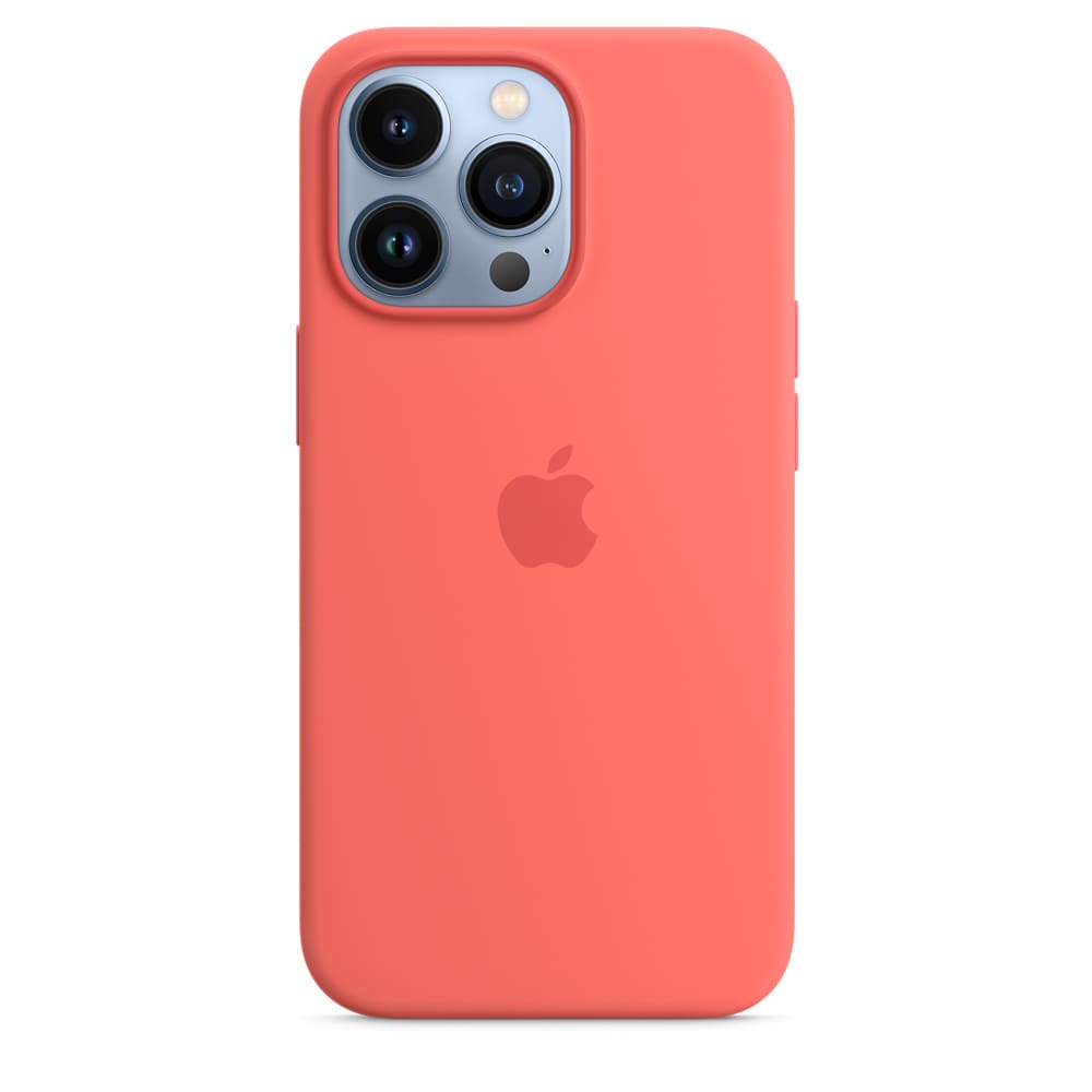 Силиконовый чехол MagSafe для iPhone 13 Pro Max, «розовый помело»
